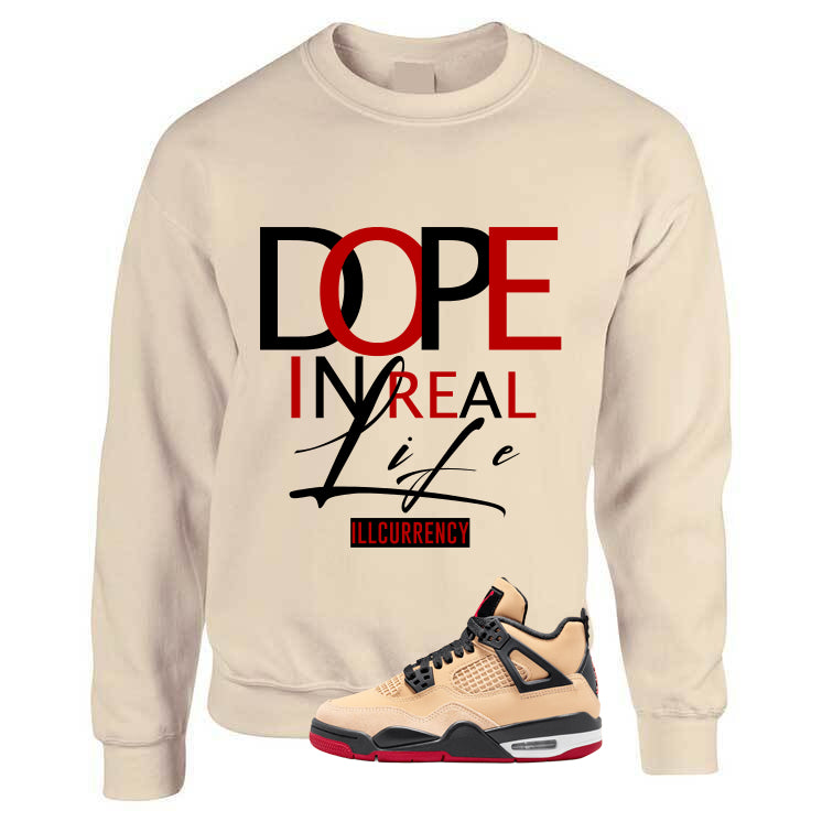 Air Jordan 4 Pizza (GS) Tan T-Shirt (DOPE)| illcurrency