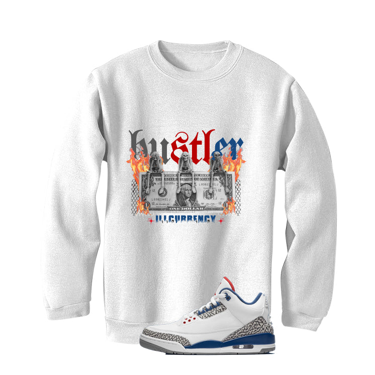 Air Jordan 3 True Blue Matching T-Shirt White T-Shirt (See No Evil Hustler)| illcurrency