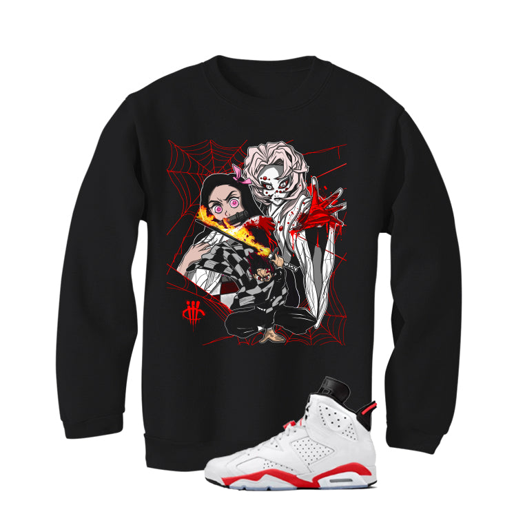 Air Jordan 6 White Infrared Matching T-Shirt Demon Slayer