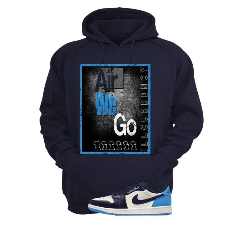Nike Air Jordan 1 Low OG Obsidian Navy Blue T-Shirt (Air We Go)| illcurrency