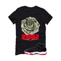 Air Jordan 11 Bred Velvet Black T-Shirt (Business is Blooming)| illcurrency