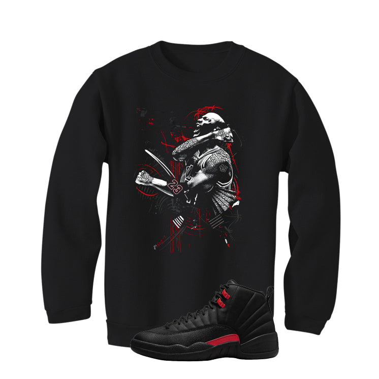 Air Jordan 12 Bloodline Matching T-Shirt, Sweatshirts, & Hoodies Black T-Shirt (Jordan)| illcurrency