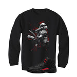 Air Jordan 12 Bloodline Matching T-Shirt, Sweatshirts, & Hoodies Black T-Shirt (Jordan)| illcurrency