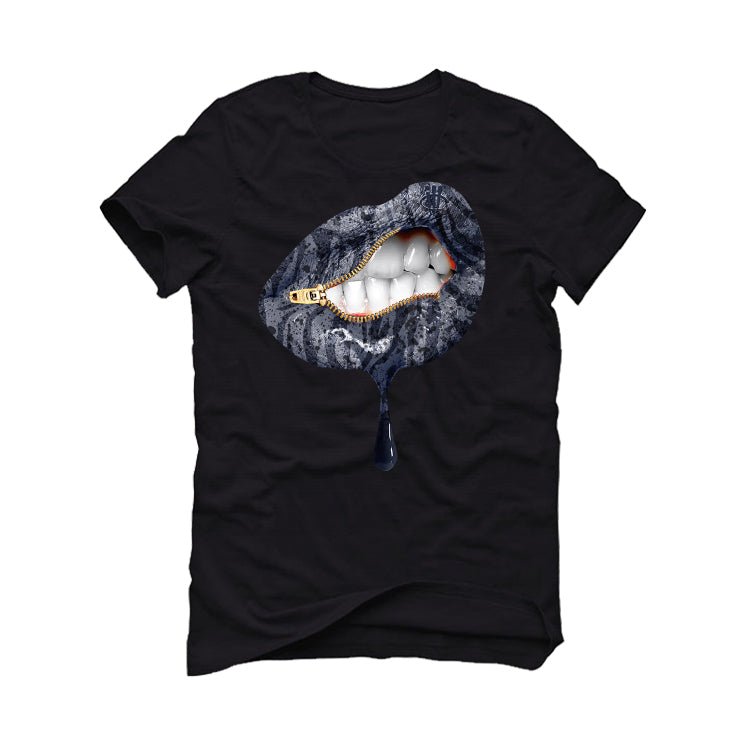 Air Jordan 5 “Georgetown” | illcurrency Black T-Shirt (LIPS UNSEALED)