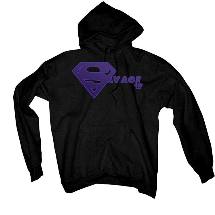 Air Jordan 12 Field Purple - Black T-Shirt (super savage)