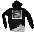 Air Jordan 5 SE “Sail”  Black T-Shirt (LIPSTICK)
