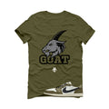 Air Jordan 1 Low OG Medium Olive Matching T-Shirt, Sweatshirts & Hoodies Military Green T-Shirt (Goat)| illcurrency