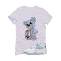 Air Jordan 4 WMNS Forget Me Not White T-Shirt (Big Teddy)| illcurrency
