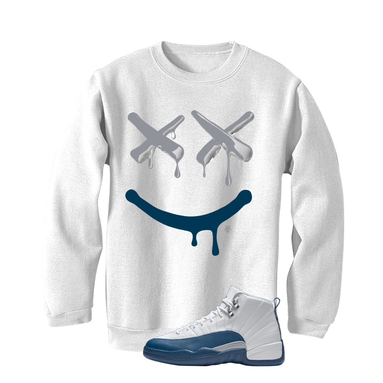 Air Jordan 12 French Blue White T-Shirt (Happy Drip)| illcurrency
