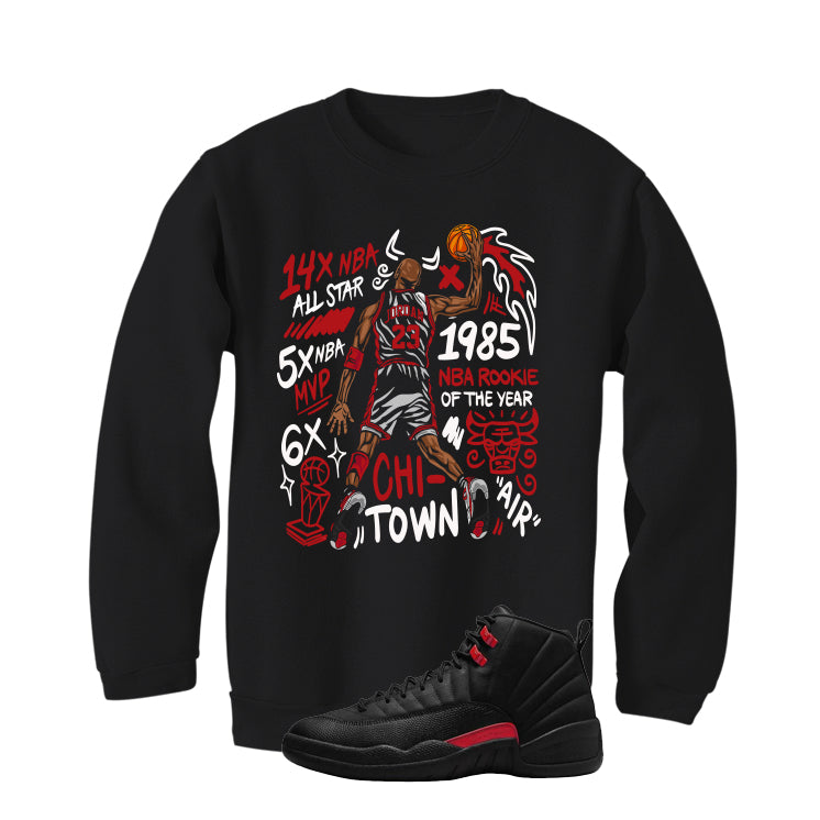 Air Jordan 12 Bloodline Matching T-Shirt, Sweatshirts, & Hoodies Black T-Shirt (85 Rookie)| illcurrency