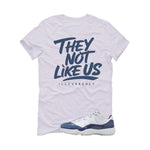 Air Jordan 11 Low Diffused Blue White T-Shirt (They not like us)| illcurrency