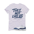 Air Jordan 11 Low Diffused Blue White T-Shirt (They not like us)| illcurrency