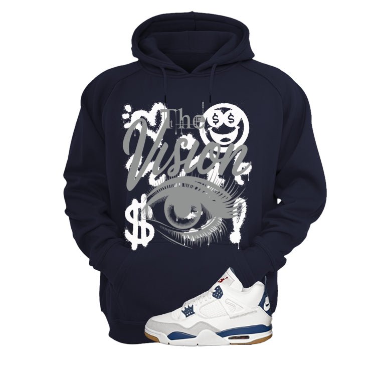 Nike SB x Air Jordan 4 Navy Navy Blue T-Shirt (The Vision)| illcurrency