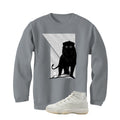 Air Jordan 11 WMNS Pearl Matching T-Shirt, Sweatshirts & Hoodies Grey T-Shirt (Lion)