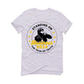 Air Jordan 6 Yellow Ochre | illcurrency White T-Shirt (Standing On Business)
