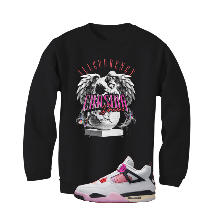 Air Jordan 4 Comic Matching T-Shirt Black T-Shirt (Chasing Dreams)| illcurrency