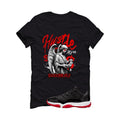 Air Jordan 11 Low Bred Black T-Shirt (Hustle More)| illcurrency