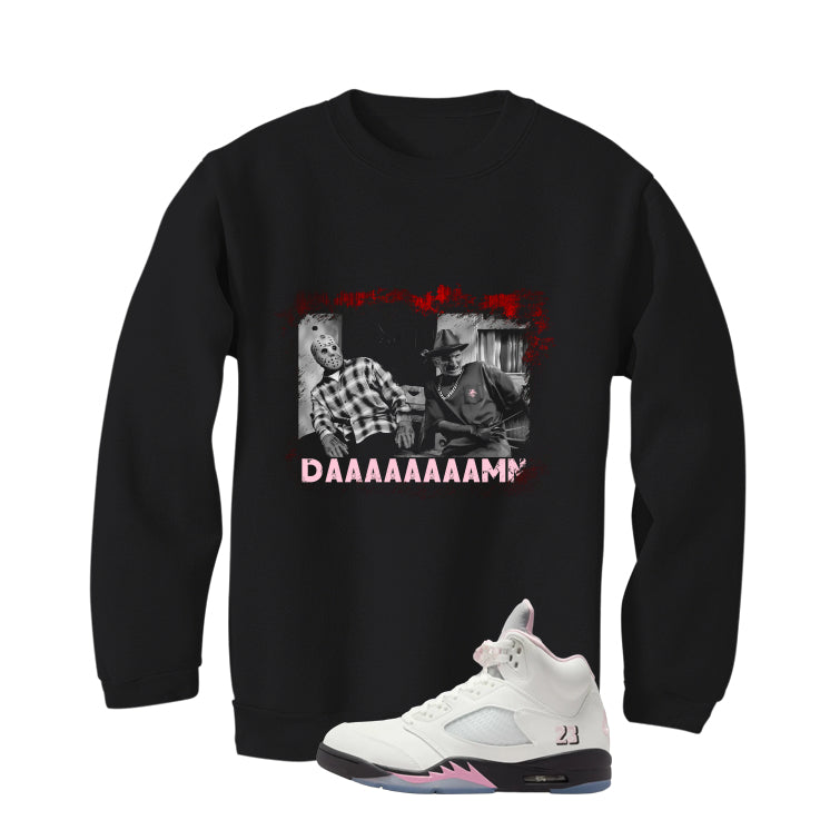 Air Jordan 5 OG 35th Anniversary Matching T-Shirt, Sweatshirts & Hoodies Black T-Shirt (daaaamn)| illcurrency