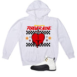 Air Jordan 12 Taxi Matching T-Shirt, Sweatshirts & Hoodies White T-Shirt (Forever Alone)| illcurrency