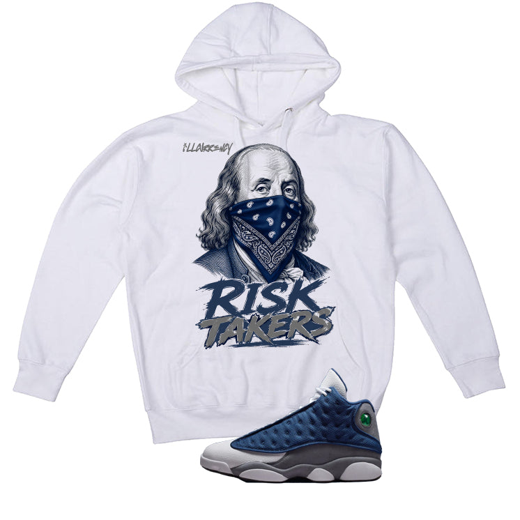 Air Jordan 13 Flint White T-Shirt (Risk Takers)| illcurrency