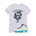 Air Jordan 9 “Powder Blue” | illcurrency White T-Shirt (Skeleton Rose)