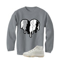 Air Jordan 11 WMNS Pearl Matching T-Shirt, Sweatshirts & Hoodies Grey T-Shirt (Heart)
