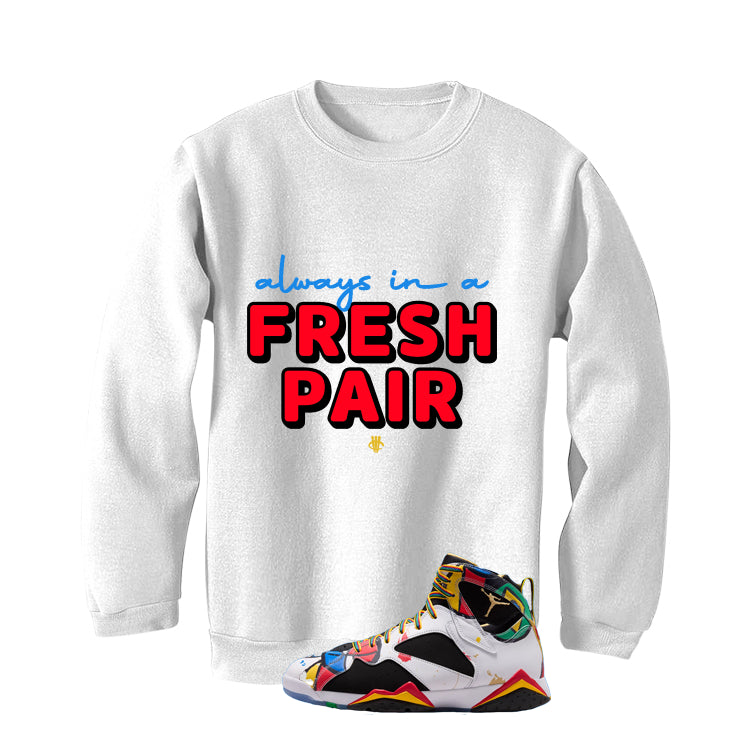Air Jordan 7 Miro Matching T-Shirt White T-Shirt (Fresh Pair)| illcurrency