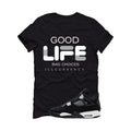 Air Jordan 4 White Thunder Black T-Shirt (Bad Choices)| illcurrency