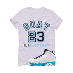 Air Jordan 9 “Powder Blue” | illcurrency White T-Shirt (GOAT 23)