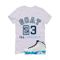 Air Jordan 9 “Powder Blue” | illcurrency White T-Shirt (GOAT 23)