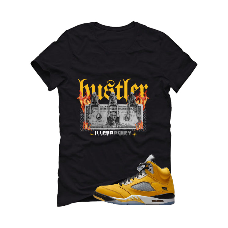 Air Jordan 5 Tokyo Matching T-Shirt, Sweatshirts & Hoodies Black T-Shirt (See No Evil Hustler)| illcurrency