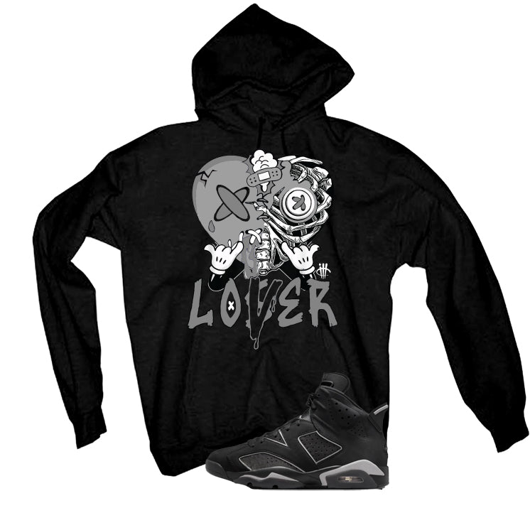 Air Jordan 6 Cap and Gown Matching T-Shirt, Sweatshirts & Hoodies Black T-Shirt (Lover)| illcurrency