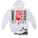 Air Jordan 3 OG World’s Best Dad Matching T-Shirt, Sweatshirts, & Hoodies White T-Shirt (Blessed not lucky)| illcurrency