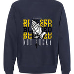 Nike Dunk Low “Michigan” | illcurrency Navy Blue T-Shirt (Blessed not lucky)