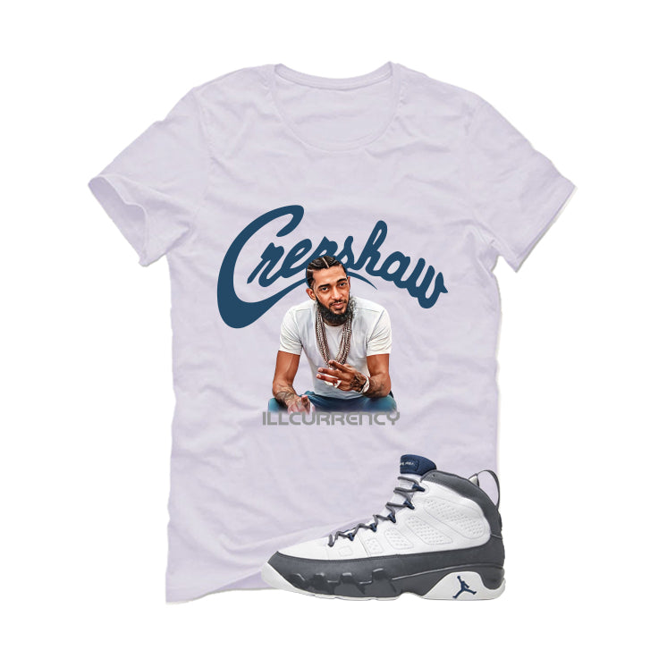 Air Jordan 9 Flint Grey Matching T-Shirt, Sweatshirts & Hoodies White T-Shirt (Crenshaw)| illcurrency