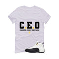 Air Jordan 12 Taxi Matching T-Shirt, Sweatshirts & Hoodies White T-Shirt (Ceo)| illcurrency