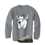 Nike Air Max 95 Neon Matching T-Shirt, Sweatshirts, & Hoodies Grey T-Shirt (Dark Angel)| illcurrency