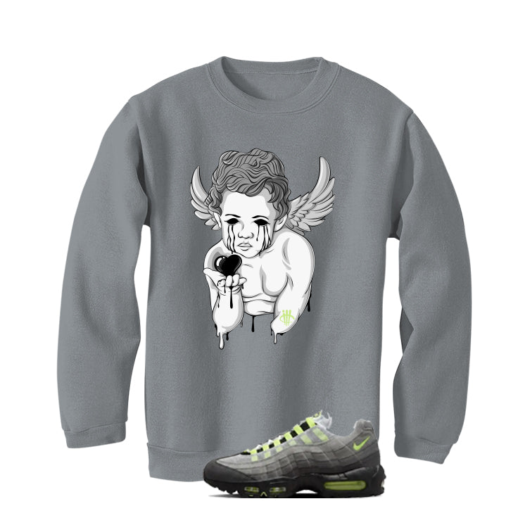 Nike Air Max 95 Neon Matching T-Shirt, Sweatshirts, & Hoodies Grey T-Shirt (Dark Angel)| illcurrency