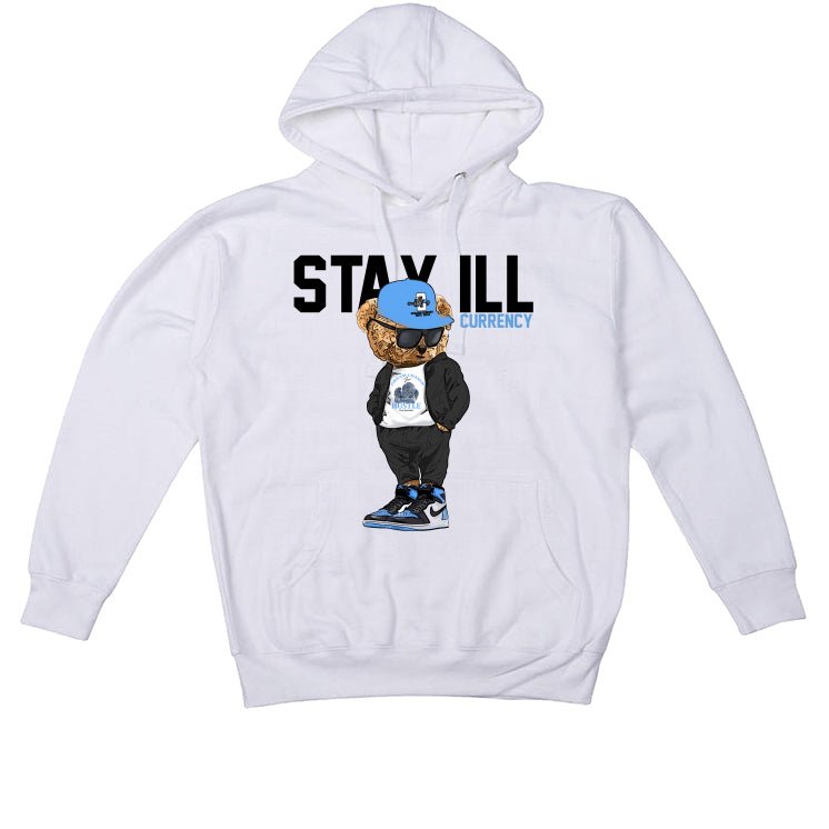 Air Jordan 1 "UNC Toe" | illcurrency White T-Shirt (Stay ill Bear)