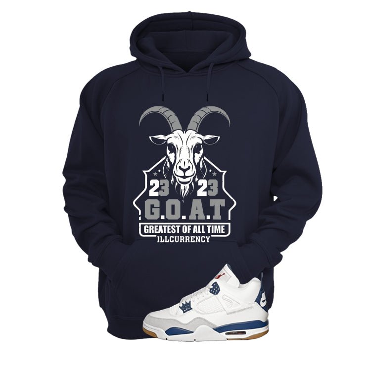 Nike SB x Air Jordan 4 Navy Navy Blue T-Shirt (GOAT 23)| illcurrency