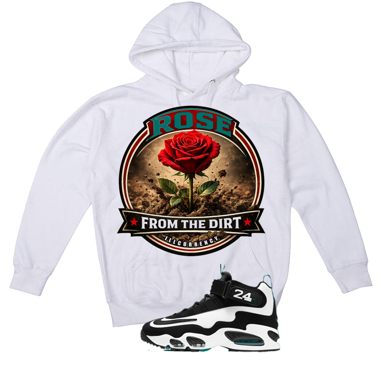 Nike Air Griffey Max 1 Freshwater Matching T-Shirt, Sweatshirts, & Hoodies White T-Shirt (Rose from the Dirt)| illcurrency