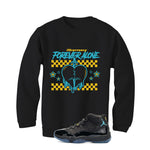 Air Jordan 11 Gamma Blue Matching T-Shirt, Sweatshirts & Hoodies Black T-Shirt (Forever Alone)| illcurrency