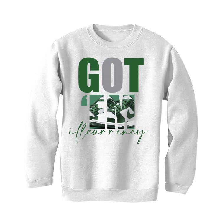 Nike Dunk Low Satin Green - White T-Shirt (Got Em)