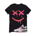 Air Jordan 4 Comic Matching T-Shirt Black T-Shirt (Happy Drip)| illcurrency