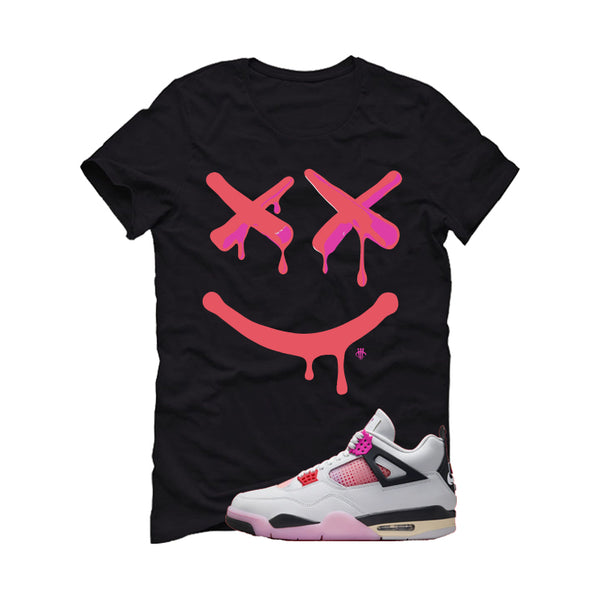 Air Jordan 4 Comic Matching T-Shirt Black T-Shirt (Happy Drip)| illcurrency