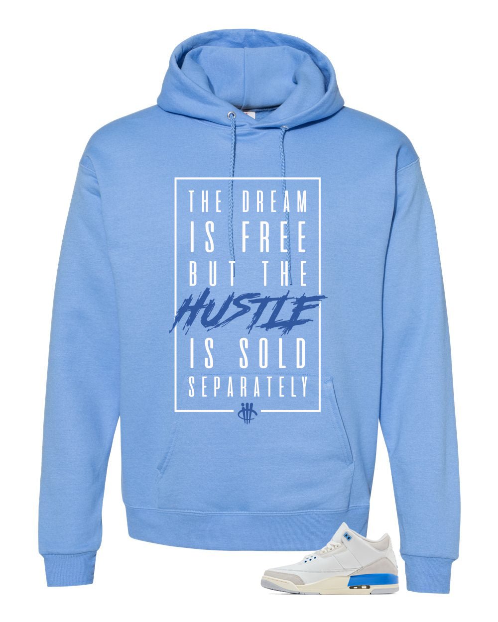 Air Jordan 3 Lucky Shorts Carolina Blue T-Shirt (Dream is Free)| illcurrency