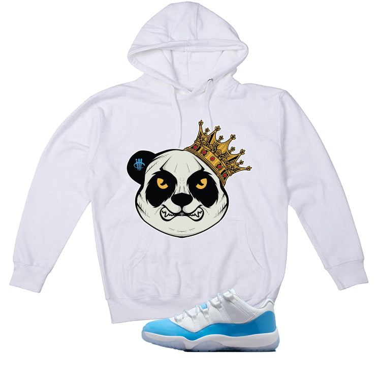 Air Jordan 11 Low University Blue Matching T-Shirt, Sweatshirts & Hoodies White T-Shirt (King Panda)| illcurrency