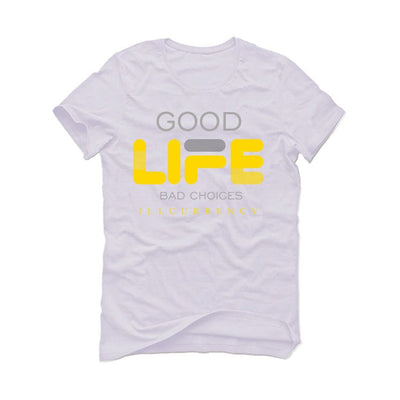 Air Jordan 11 Low WMNS “Yellow Snakeskin” White T-Shirt (Bad Choices)