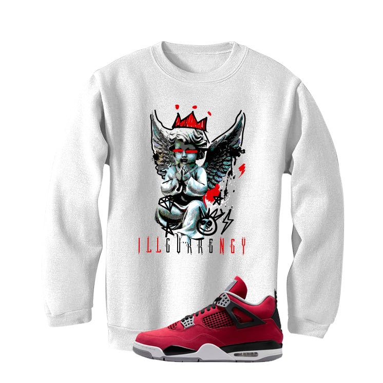 Air Jordan 4 Toro Bravo Matching T-Shirt, Sweatshirts, & Hoodies White T-Shirt (Graffiti Angel)| illcurrency