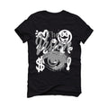 Air Jordan 4 Black Cat Matching T-Shirt, Sweatshirts & Hoodies Black T-Shirt (The Vision)| illcurrency